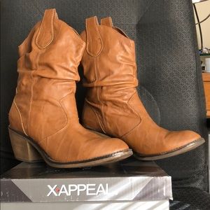 Brown Slouchy Boots- size 10